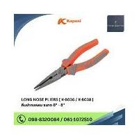 ราคา LONG NOSE PLIERS คีมปากแหลม ขนาด 6 นิ้ว - 8 นิ้ว แบรนด์ Kapusi (1732204693877983197)