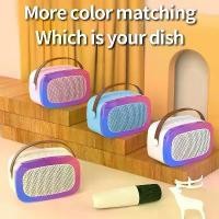 ราคา 【️พร้อมส่ง ️】ลำโพงบลูทูธ ลำโพงบลูทูธช่วยสอน Blutooth Karaoke Speake ไมโครโฟนคู่ ลำโพงร้องคาราโอเกะ มีแสงไฟสีรุ้งสวย สีขาว สีชมพู Bluetooth (1730142625631996311)