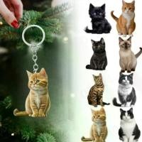 ราคา พวงกุญแจแมว ดีไซน์น่ารัก ทำจากวัสดุอะครีลิค เครื่องประดับแหวนกลม พิมพ์สองด้าน 2D จี้ miniature house บ้านชินจัง จริง barbie plastic clothes popmelody ironbarbie จุ่ม สต (1731553015577282457)