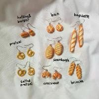 ราคา ต่างหูขนมปัง ต่างหูครัวซองค์ Crossiant Bun Sourdough Bread earrings ต่างหูดินปั้น ขนมปัง ครัวซอง hotdog pretzel ขายดีประจำเดือนนี้ (1731397783561798801)
