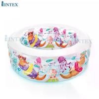 ราคา INTEX สระน้ำ สระเป่าลม สระน้ำเป่าลม สระกลม Aquarium Pool คละลาย รุ่น 58480 (1730029582069368964)
