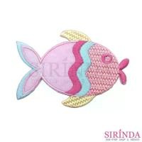 ราคา ตัวรีดการ์ตูนปลาญี่ปุ่น ตัวรีดติดเสื้อ อาร์มปักตกแต่ง DIY EMBROIDERY PATCH (00080381) (1729974629951768599)