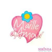 ราคา ตัวรีดการ์ตูนหัวใจMailleAmour ตัวรีดติดเสื้อ อาร์มปักตกแต่ง DIY EMBROIDERY PATCH (00080488) (1729974628510566423)