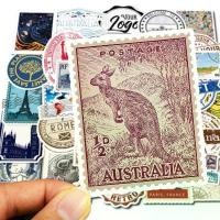 ราคา ป้ายสังกะสี วินเทจ ของเล่นเก่า ROME USA TRAVEL PARIS coffee stamp sticker ประทับ การท่องเที่ยว50ชิ้น (1731785177206590069)