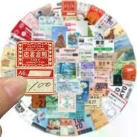 ราคา พร้อมส่งป้ายสังกะสี วินเทจ ของเล่นเก่า Japan tokyo POSTAGE ภูเขาฟุจิ coffee stamp sticker ประทับ การท่องเที่ยว 60ชิ้น (1730499108882909869)