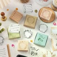 ราคา **ส่งจากไทย** ตัวปั้มไดอารี่ (ตัวปั๊มกล่องข้อความไม้ V.2) สแตมป์ยาง Stamp (1730373670807702389)