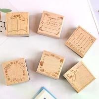 ราคา **ส่งจากไทย** ตัวปั้มไดอารี่ (ตัวปั๊มกล่องข้อความไม้ V.1) สแตมป์ยาง Stamp (1730373053435579253)