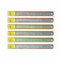ราคา [TK] ไม้บรรทัดแสตนเลส ไม้บรรทัดเหล็กฟุต 6อันต่อแพ็ค รุ่น Steel Ruler META (1731470036565001224)