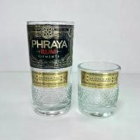 ราคา แก้ว PHRAYA RUM แก้วตัดจากขวด แก้วสวยๆงานฝีมือ DIY (1732503701886109184)