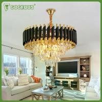 ราคา GOGEOUS 48 ซม. โคมไฟระย้า ไฟ 3 สี โคมไฟห้อย ปรับความสูงได้ โคมระย้า โคมไฟระย้าคริสตัล โคมไฟแขวน chandelier โคมไฟคริสตัล มีบริการเก็บปลายทาง (1731730144868402410)