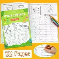 ราคา Certified products52 Pages English Learning Letter ABC Alphabet Line Tracing Calligraphy Practice Handwriting Workbook Kindergarten Preschool Education Children Learn To Write Ac (1732497572165158082)
