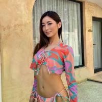 ราคา Salsa set เซต3ชิ้น บิกินี่+เสื้อคลุมแขนยาว มี2สี (1729642907295910274)