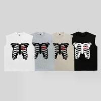 ราคา เสื้อกล้ามพิมพ์ลายหัวกะโหลกเข้ม สไตล์อเมริกัน เฮฟวี่เวท 300g ผ้าฝ้ายแท้ แขนกุด ใส่หน้าร้อน เสื้อโอเวอร์ไซส์ Unisex body suit men (1732485577267119170)