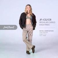 ราคา กางเกงชิโนผู้หญิงทรงคาร์โก้ Handwerk JF-CG/CR Straight Fit Cream High Waisted Jack Russel ขาย (1732520312078501540)