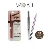 ราคา จัดส่งในกรุงเทพฯ BSC EYEBROW PENCIL ดินสอเขียนคิ้ว เนื้อเนียนนุ่มละเอียด สีชัด #N2 Dark Brown สีน้ำตาลเข้ม บีเอสซี (1732529804051973952)