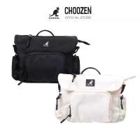 ราคา ส่งฟรี. Kangol Shoulder Bag กระเป๋าสะพายข้าง ตกแต่งโลโก้ kangol สีขาว , ดำ 64558706 (1732547079386596897)