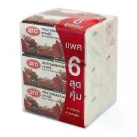 ราคา สินค้าที่ขายดีที่สุดของเดือนนี้ กระดาษเช็ดหน้า ทิชชู่ แพ็ค 6 ห่อ ตราเอโร่ (ห่อละ170แผ่น หนา2ชั้น) - aro Facial Tissues (1732500725916665290)