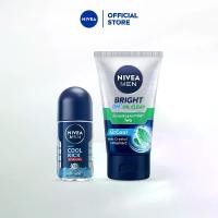 ราคา [คู่หูคูลจัด หล่อชัดทุกองศา] นีเวีย เมน โฟมล้างหน้า ไบรท์ออยล์เคลียร์ 100 กรัม & คูลคิก โรลออน 50 มล. ใบหน้า Acne Man (1729615548765931910)
