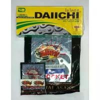 ราคา yulanimabuha ความคงทน เลือกได้ โซ่สเตอร์ จูปีเตอร์(Jupiter) 13/14/15-38/40-428-108 1ชุด3ชิ้น sun+dai (1731897833115387199)