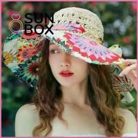 ราคา พร้อมส่งจากไทย SUN BOX พับเก็บได้ หมวกทรงถัง ปีกกว้างกว้าง ป้องกันรังสียูวี ที่บังแดด แฟชั่นสำหรับผู้หญิง ฤดูร้อนฤดูร้อนฤดูร้อน หมวกปานามา สำหรับผู้หญิง (1731567009662797402)