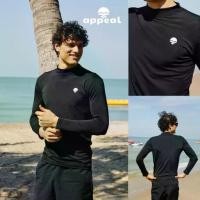 ราคา ☀️APPEAL [Men] Every Moment Rashguard เสื้อว่ายน้ำสีดำ เสื้อแขนยาว แรชการ์ด ผู้ชาย กันUV มีซับใน AP14650 (1732626038915105925)
