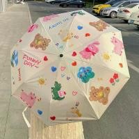 ราคา ร่ม ร่มพับ ร่มพกพา ร่มกันUV ร่ม 3 ตอน ร่มลายน่ารัก umbrella ร่มกันแดด ร่มกันฝน ร่มน่ารักๆ ร่มพับได้ (1732069863878591523)