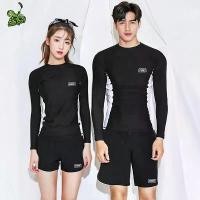ราคา ชุดว่ายน้ำแขนยาว ชุดดำน้ำ คู่รัก กันUV ชุดว่ายน้ำ ผู้ชายและผู้หญิง (1732181975314498985)