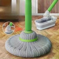 ราคา 360 rotating mop ° 1 piece hands-free model with a 360-degree rotating mop head ° and easy to wring out - Microfiber pads that can be washed and reused Durable plastic/metal (1732546730035939026)
