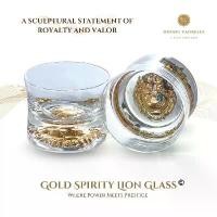 ราคา สินค้าขายดี Dining Vaisselle แก้วคริสตัล Gold Spirity Lion Glass หัวสิงโตทองหรู ขอบหนา ฐานหนัก ดีไซน์พรีเมียม (1732572329683027615)