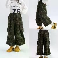 ราคา COCO ROOM กางเกงคาร์โก้เด็กผู้หญิง กางเกง 9 ส่วน ลายทหาร(1737) (1732280679284901741)