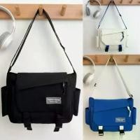 ราคา Korean-style nylon messenger bag men/women large capacity 3 colors (1731761526121333821)