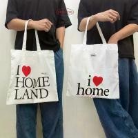 ราคา Homeland - รุ่นใหม่! กระเป๋าผ้า cotton สกรีนลาย I ️ Homeland ไซส์ใหญ่ (Large) ขายร้อน (1732599894760391942)