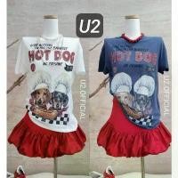 ราคา U2 เสื้อยืดตัวเล็ก Hot Dog คําแนะนําผลิตภัณฑ์ใหม่ของเดือนนี้ (1732616315311654739)