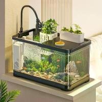 ราคา NYZHCP ขายดีประจำเดือนนี้ ตู้ปลา ตู้ปลาตั้งโต๊ะ ตู้ปลาในครัวเรือนนิเวศวิทยาพิพิธ Fish Tank อุปกรณ์ตู้ปลา (1732395885002917533)