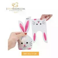 ราคา Rabbit Ear Cookie Bags Plastic 10x17cm. 50 pcs Pink / ถุงคุ้กกี้ (1732622154921182544)