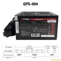 ราคา WOEIFLIANG แนะนำ POWER SUPPLY (อุปกรณ์จ่ายไฟ) GEARMASTER 550 WATT (GPS-004) ไม่มีไฟเลี้ยงการ์ดจอ (ไม่มีกล่อง) (1732425854203102747)