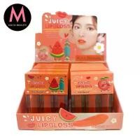 ราคา {24แท่ง} Kiss Beauty Juicy Long-Lasting LipGloss ลิควิดลิปกลอส เนื้อแมทต์ สีชัดเข้ม ติดทนนาน ขาย (1732383902755162054)