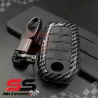ราคา หุ้มกุญแจรถคุณภาพ [รับประกันสินค้า] พวงกุญแจ กรอบ เคฟล่าเงา เคสกุญแจรถ ปลอกกุญแจ รถยนต์ TOYOTA / All New Fortuner 4ปุ่ม SS Accessories หุ้มกุญแจรถคุณภาพ (1732635762677482832)
