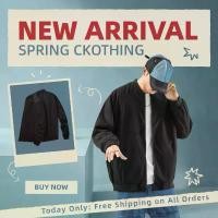 ราคา 4 colors เสื้อแจ็คเก็ตผ้าร่มกันลม มีซิป มีกระเป๋า2ข้างเท่สุดๆ เสื้อแจ็คเก็ตผู้ชาย men's jackets ชายไซซ์ L-2XL JK039 ที่นิยมมากที่สุด (1732060440830773116)