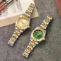 ราคา นาฬิกาควอทซ์สีทอง, นาฬิกาผู้หญิง, พร้อมออโรร่าเชลล์ Rhinestones Scale Dial, ใหม่ (1732559083281155599)