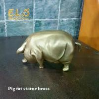 ราคา รูปปั้นหมูทองเหลือง รูปปั้นทองเหลือง รูปปั้นสำหรับไว้ตกแต่งบ้าน Pig fat statue brass Cast brass pig (1729577493804058835)