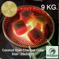 ราคา BlackDragon ถ่านบาบีคิว ถ่านอัดแท่งกะลามะพร้าว รูปทรงสี่เหลี่ยมลูกเต๋า Coconut Shell Charcoal Cube 25x25x25 9kg. (1732633653172864702)