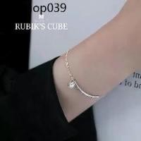 ราคา MEETกำไลเงิน Rubik’s cube กำไลเงินแท้ สร้อยข้อมือปรับได้ กำไลแฟชั่น กำไลข้อมือเงินแท้ กำไลเพชร (1732172821607515687)