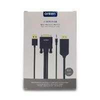 ราคา COD Onten HDMI to VGA Adapter Cable with Audio 1.8M/6FT รุ่น OTN-5137 (Black) (1732599202093172258)