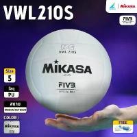 ราคา MIKASA วอลเลย์บอลหนัง Volleyball PU #5 th VWL210S FIVB (890) แถมฟรี ตาข่ายใส่ลูกฟุตบอล +เข็มสูบลม (1732259788663981624)