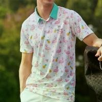 ราคา 【SALE】GIMME เสื้อโปโล Tropical Flamingo Golf Polo Shirt (1731587496967439954)