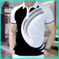ราคา herborshop ใช้งานได้ Men's Casual Polo Shirt Golf Sports Polo Modern Pattern Short Sleeve Polo Shirt Men's Slim Polo Shirt Clothing สุภาพบุรุษ (1730795017883388381)