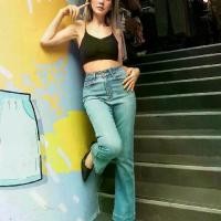 ราคา กางเกงยีนส์ยืดขาม้า cc club (1731967048384939985)