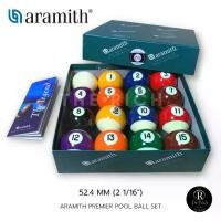 ราคา ลูกสนุกเกอร์ ลูกสนุ๊กผีลาย 52.4mm. ( 1 ชุด มี 16 ลูก ) ลูกพูล Aramith Premier English Pool Ball 2 1/16 (16 Balls) (1732290934789014833)