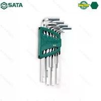 ราคา SATA ชุดประแจหกเหลี่ยมแขนยาว Long Arm Hex Key Set ประแจหกเหลี่ยมหัวบอล Ball Point Hex Key(10/14PC) (1732261826115896471)